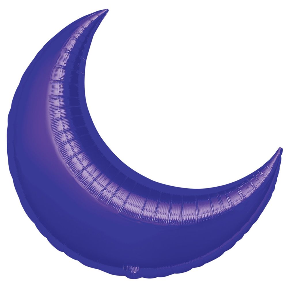 Anagram P30 Purple Crescent Super Shape Balloon 35inn