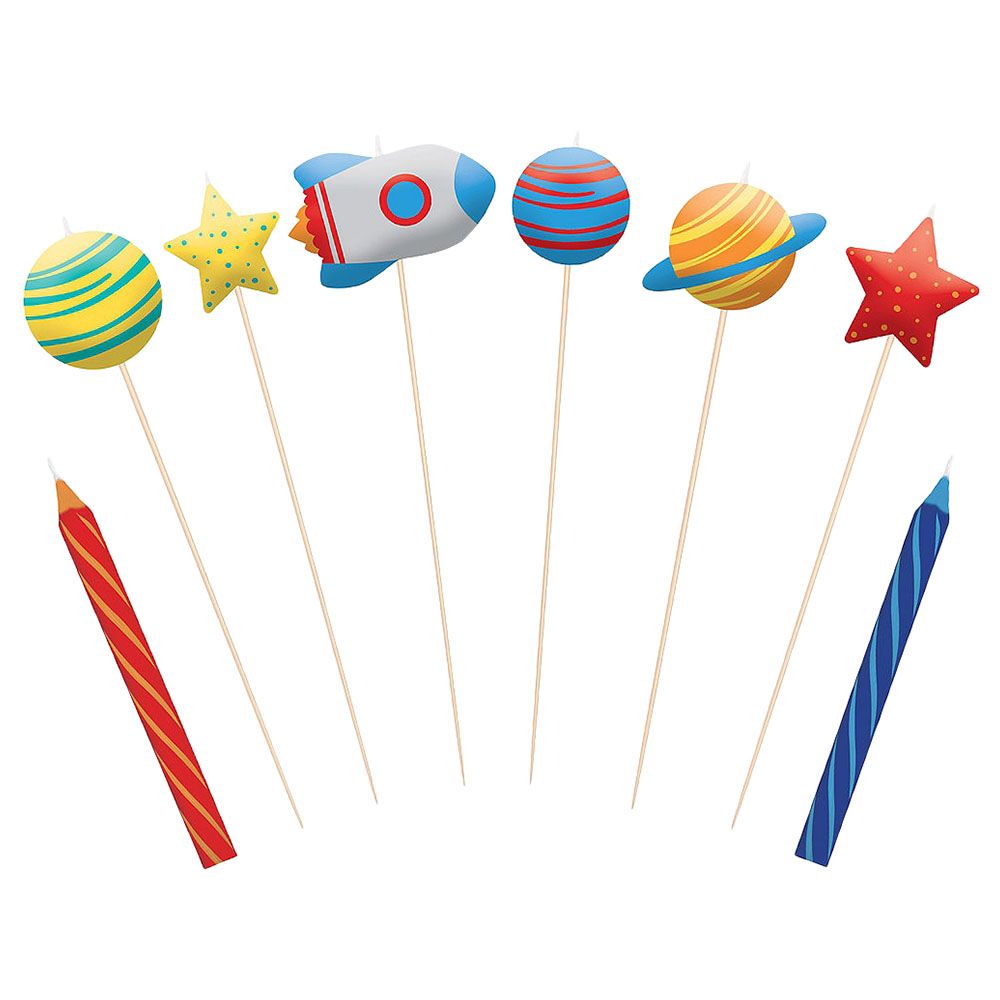 Party Centre - Blast Off Birthday Candles