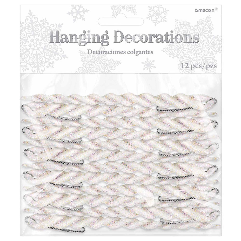 Amscan - Christmas Icicle Plastic Decoration Pack of 12