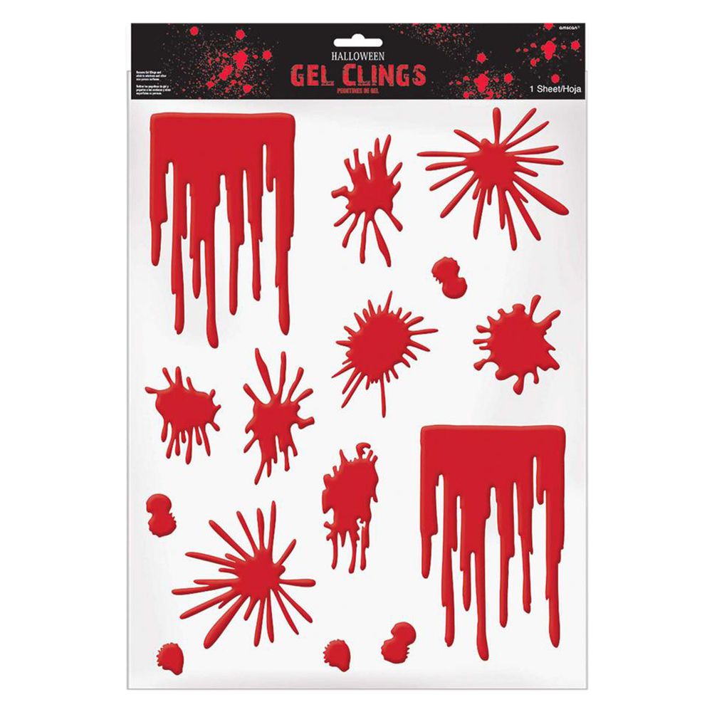 Party Centre - Blood Clings Get Decoration - Red