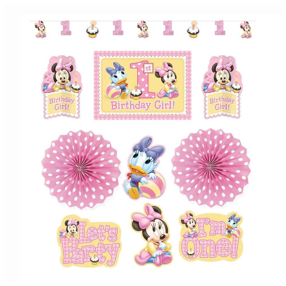 Minnie Mouse 1st Birthday Decorating Kit