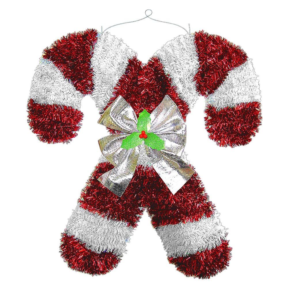 Party Centre - Deluxe Candy Canes Hanging Tinsel Decoration