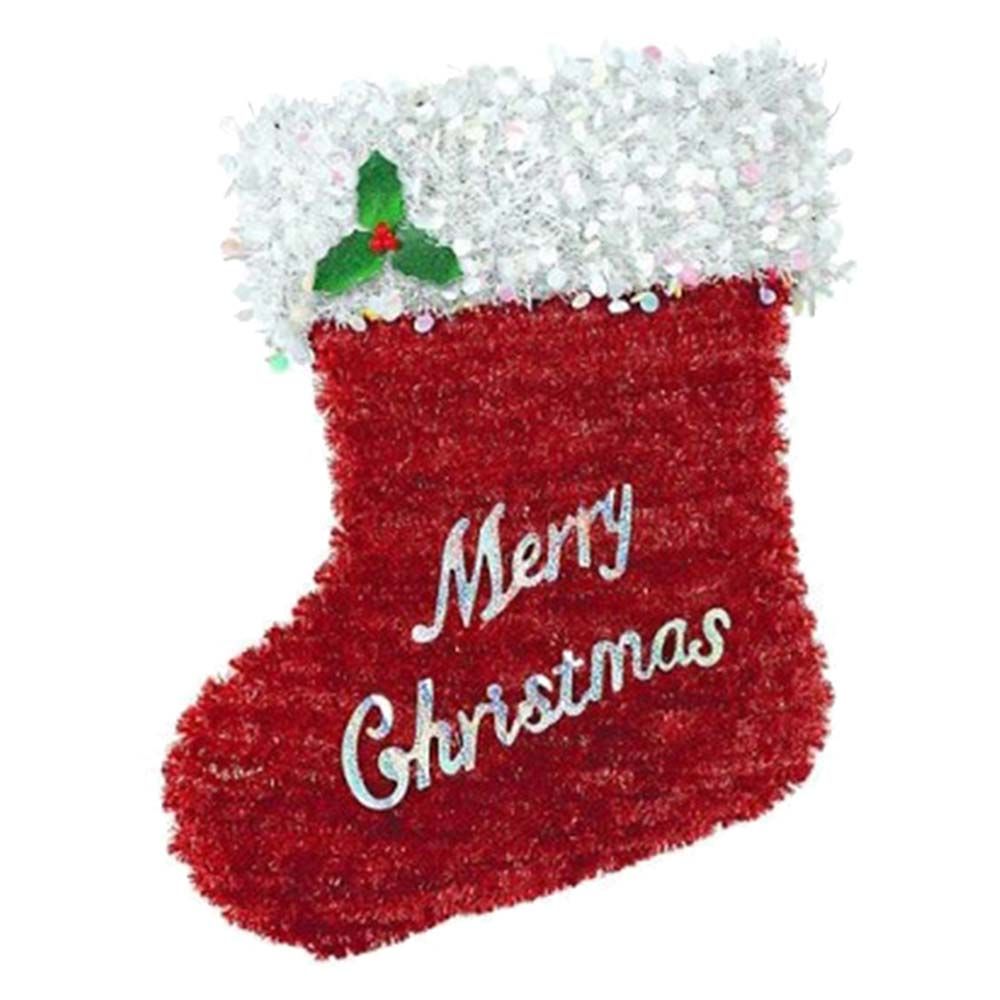 Party Centre - Deluxe Stocking Hanging Tinsel Decoration