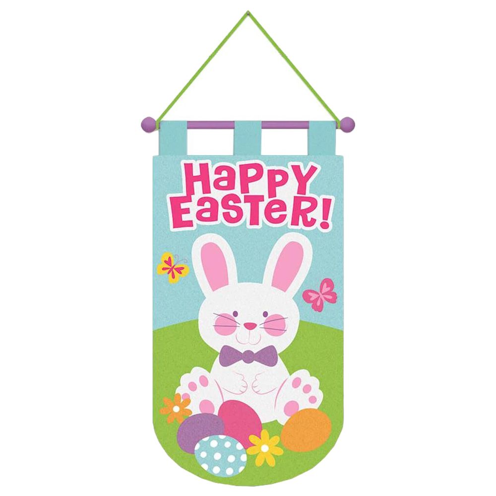 Party Centre - Felt Easter Door Banner Party Hanging Decoration