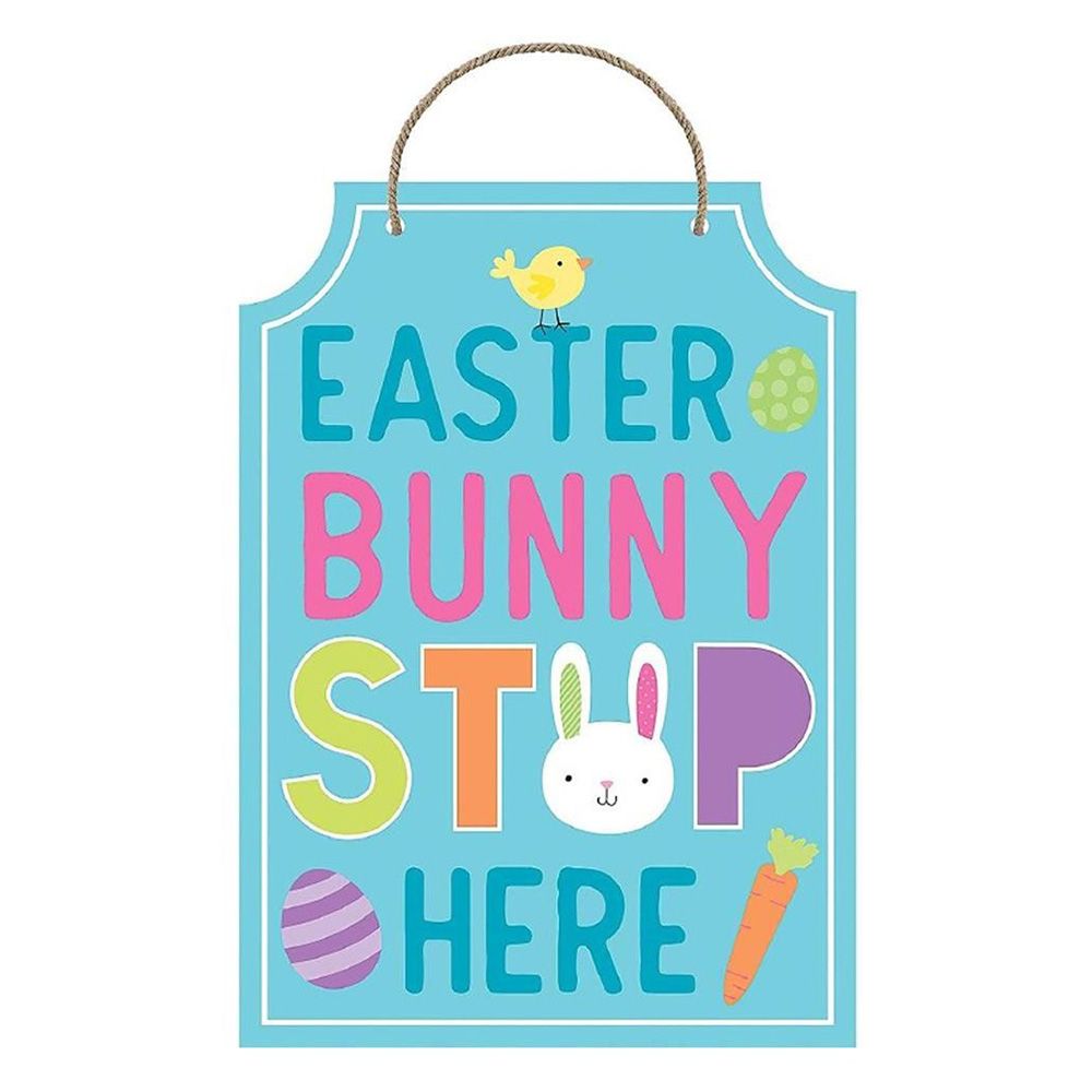 Party Centre - Easter Bunny Stop Here Sign