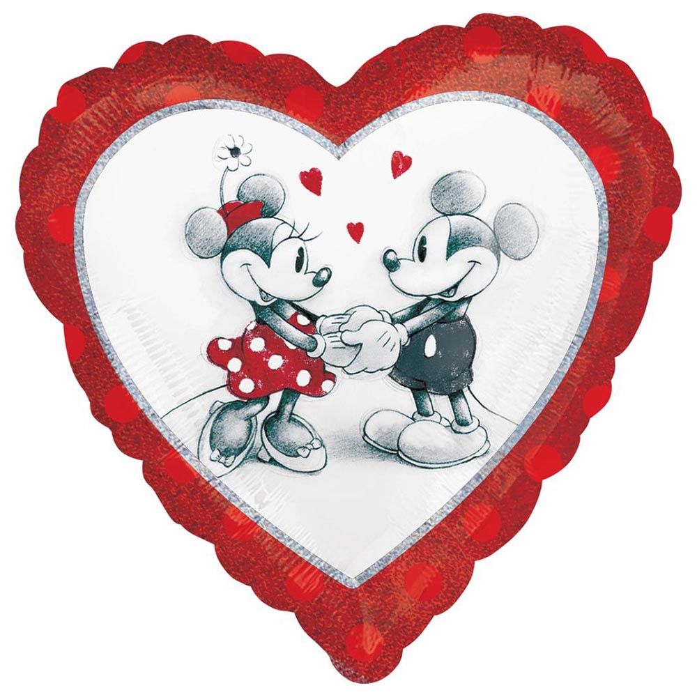 Mickey & Minnie Love Foil Balloon 18in