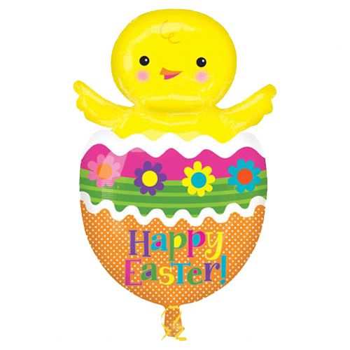 Chick in Colorful Egg Super Shape Balloon