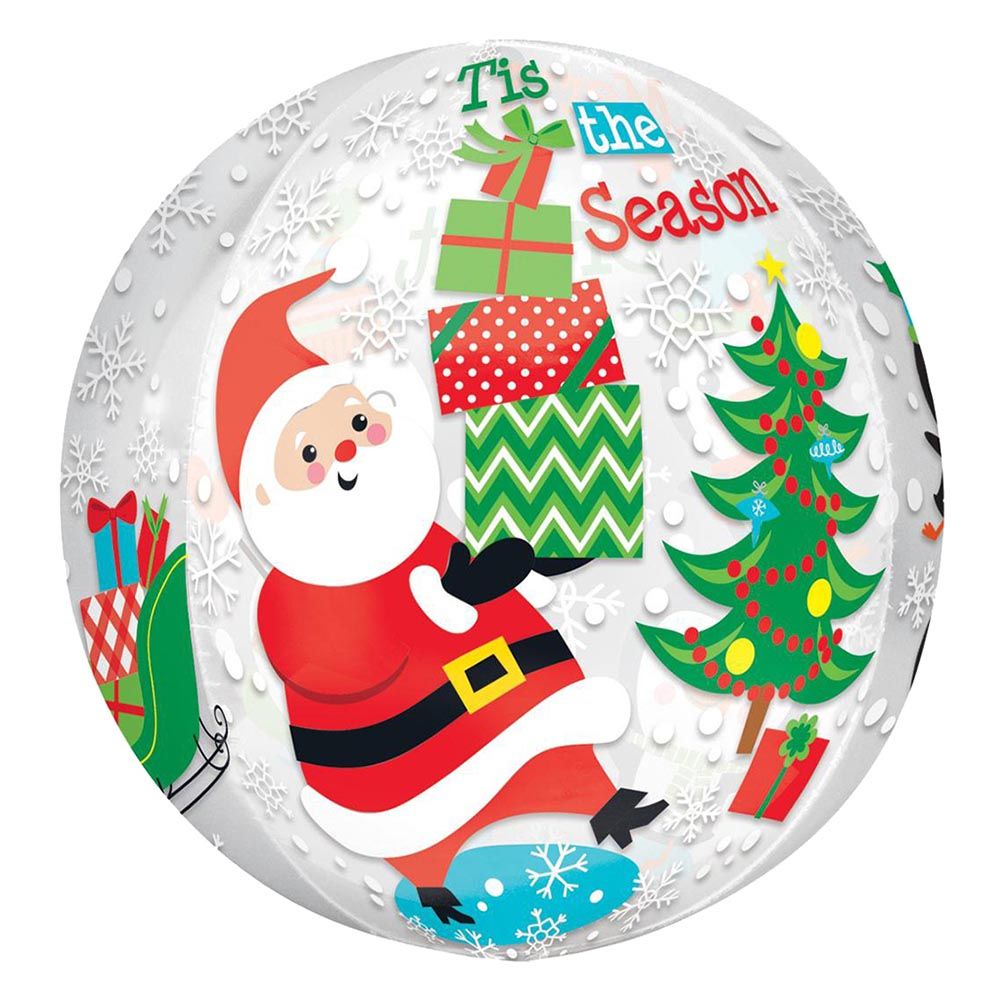 Anagram - Christmas Scene Orbz Balloon 38X40cm
