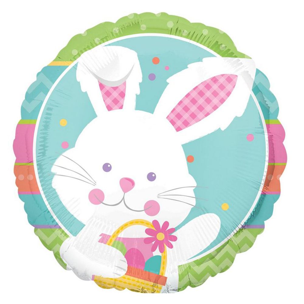 Happy Hop Round Foil Balloon 18In