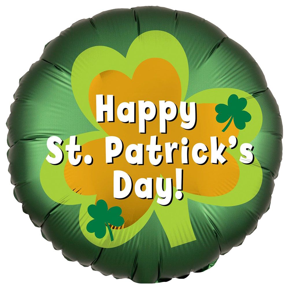 Party Centre - St. Patrick's Day Satin Infused Foil Balloon