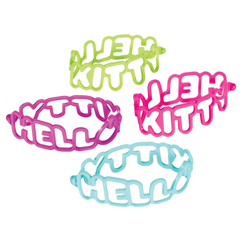 Party Centre - Hello Kitty Rainbow Rubber Bracelet Favors 6pcs