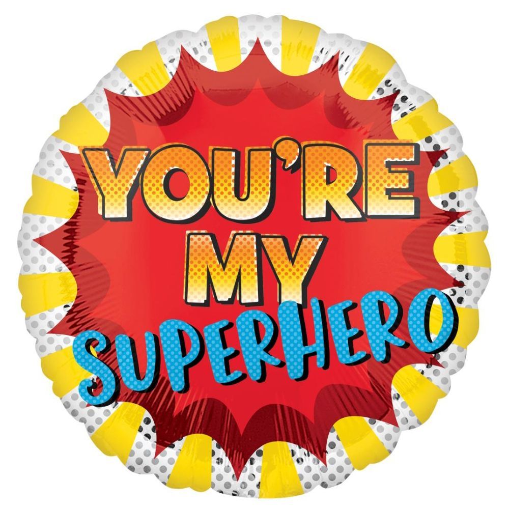 Party Centre - You'Re My Superhero Foil Balloon 45cm