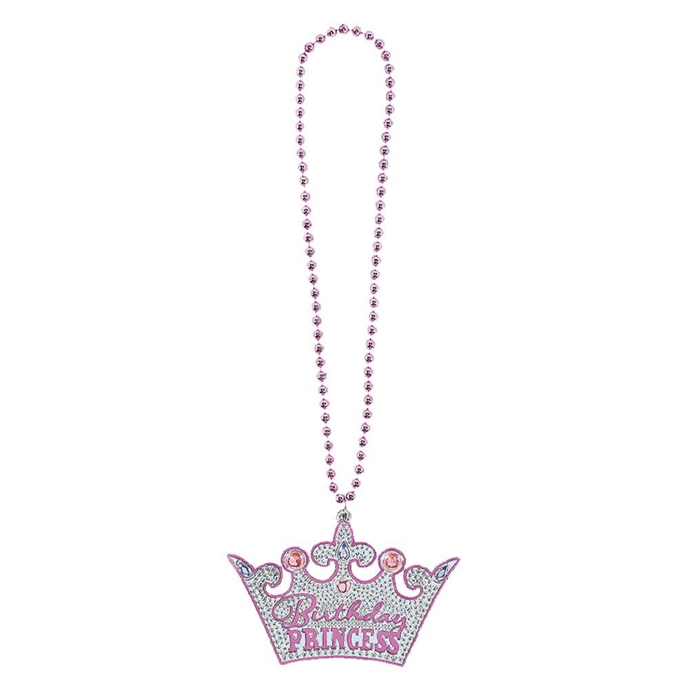 Princess Birthday Plastic Necklace