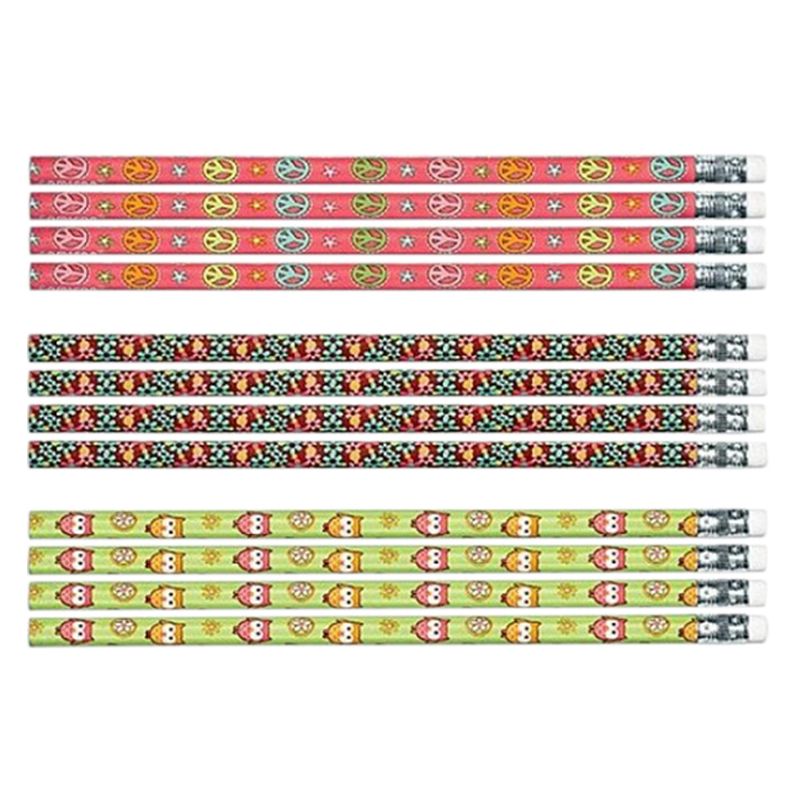 Hippie Chick Birthday Pencil Favors 12pcs