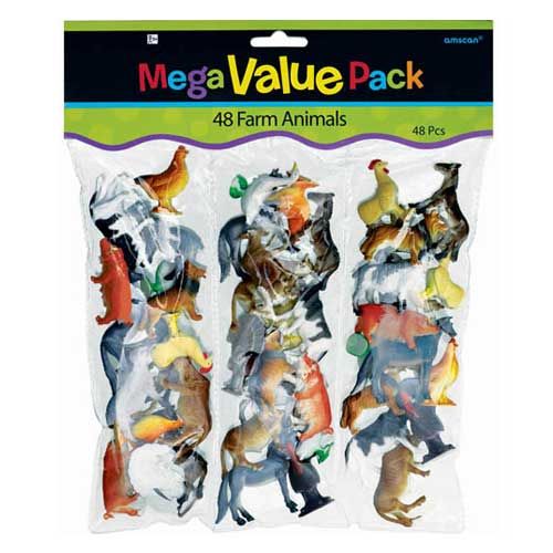 Farm Animal Mega Value Pack Favors 48pcs