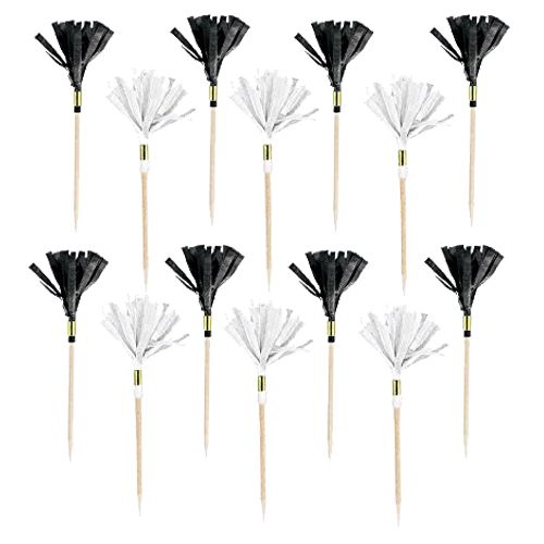 Amscan - Fringe Paper Picks 24pcs - Black
