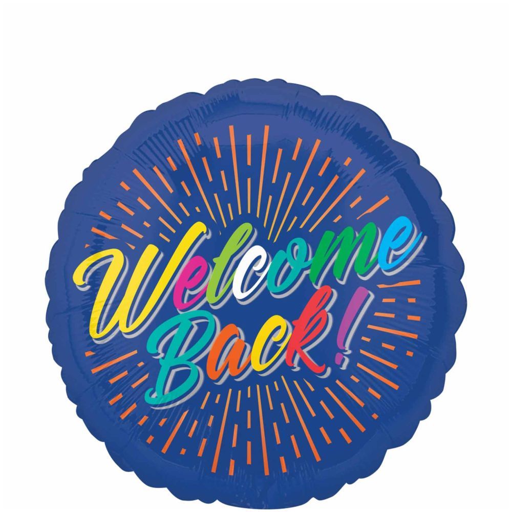 Welcome Back Burst Foil Balloon