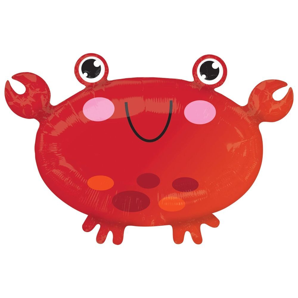 Party Centre - Crab Standard Shape Foil Balloon