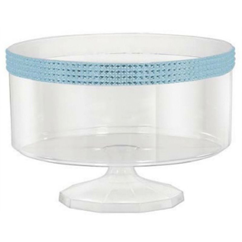 Amscan - Clear Small Trifle Plastic Container With Blue Gems
