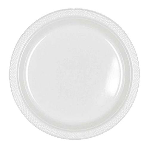 Amscan - Plastic Plates 9" 20pcs - White