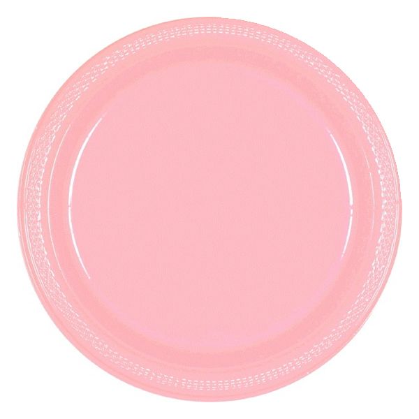 Amscan - Plastic Plates 10" 20pcs - New Pink