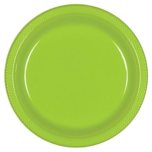 Amscan - Plastic Plates 10.25" 20pcs - Kiwi