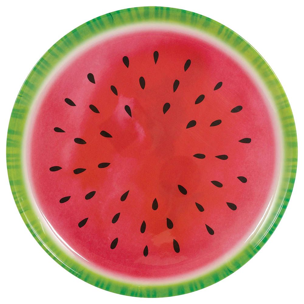 Watermelon Melamine Plastic Platter - Red