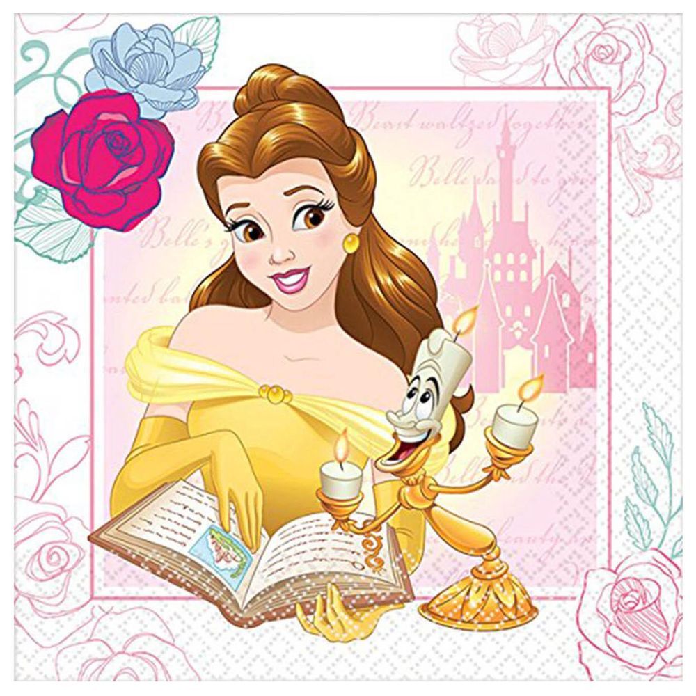 Disney Beauty & The Beast Lunch Tissues 16pcs