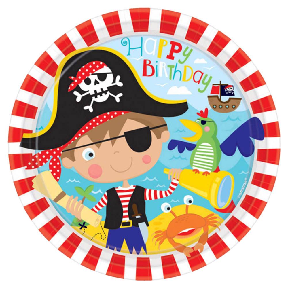 Little Pirate 9inch Paper Plates