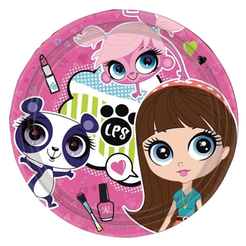 Amscan - Littlest Pet Shop Round Plates 9" 8pcs