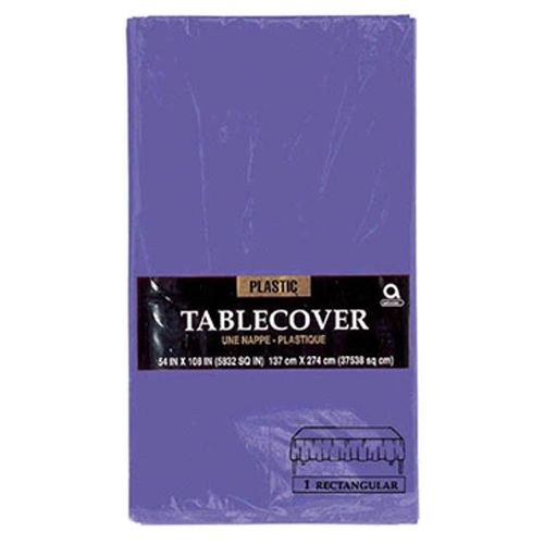 Amscan - Plastic Table Cover 54 x 108 " - New Purple
