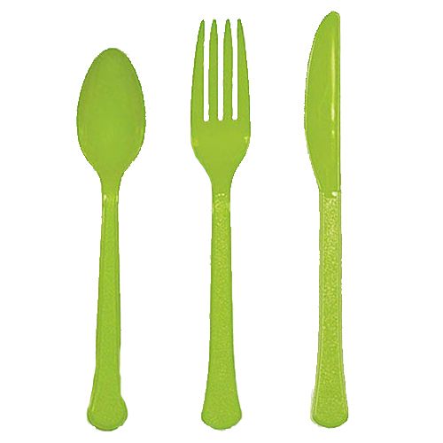 Amscan - Heavy Weight Assorted Cutlery 24pcs - Kiwi