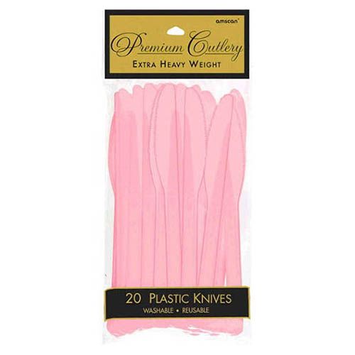 Amscan - Heavy Weight Premium Knives 20pcs - New Pink
