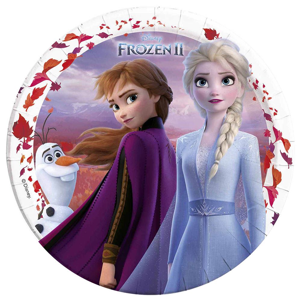 Procos - 8pcs Disney Frozen 2 9inch Paper Plates