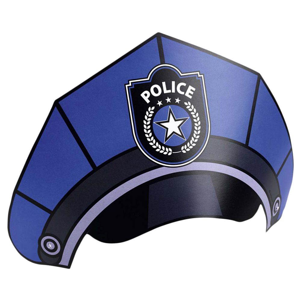 Party Centre - Police Party Hats (8pcs)