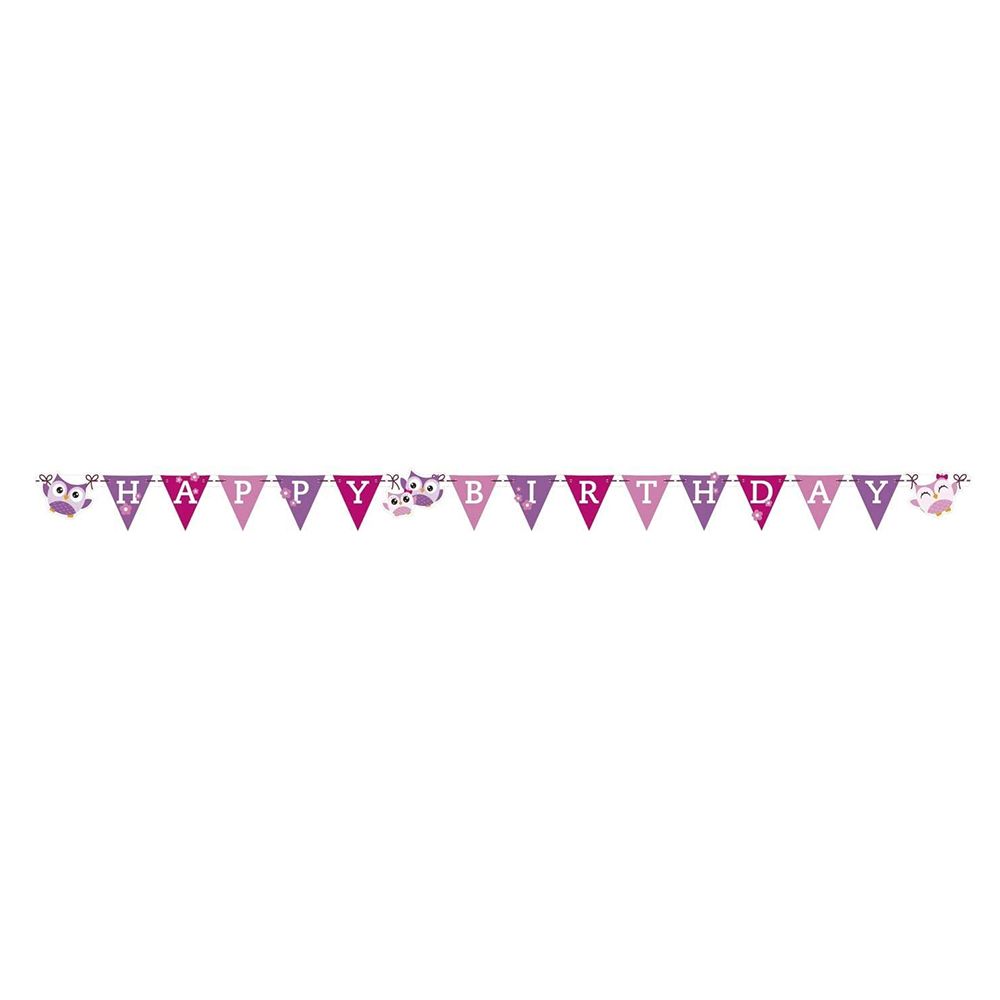 Amscan - Owls Letter Banner 180 x 15 cm