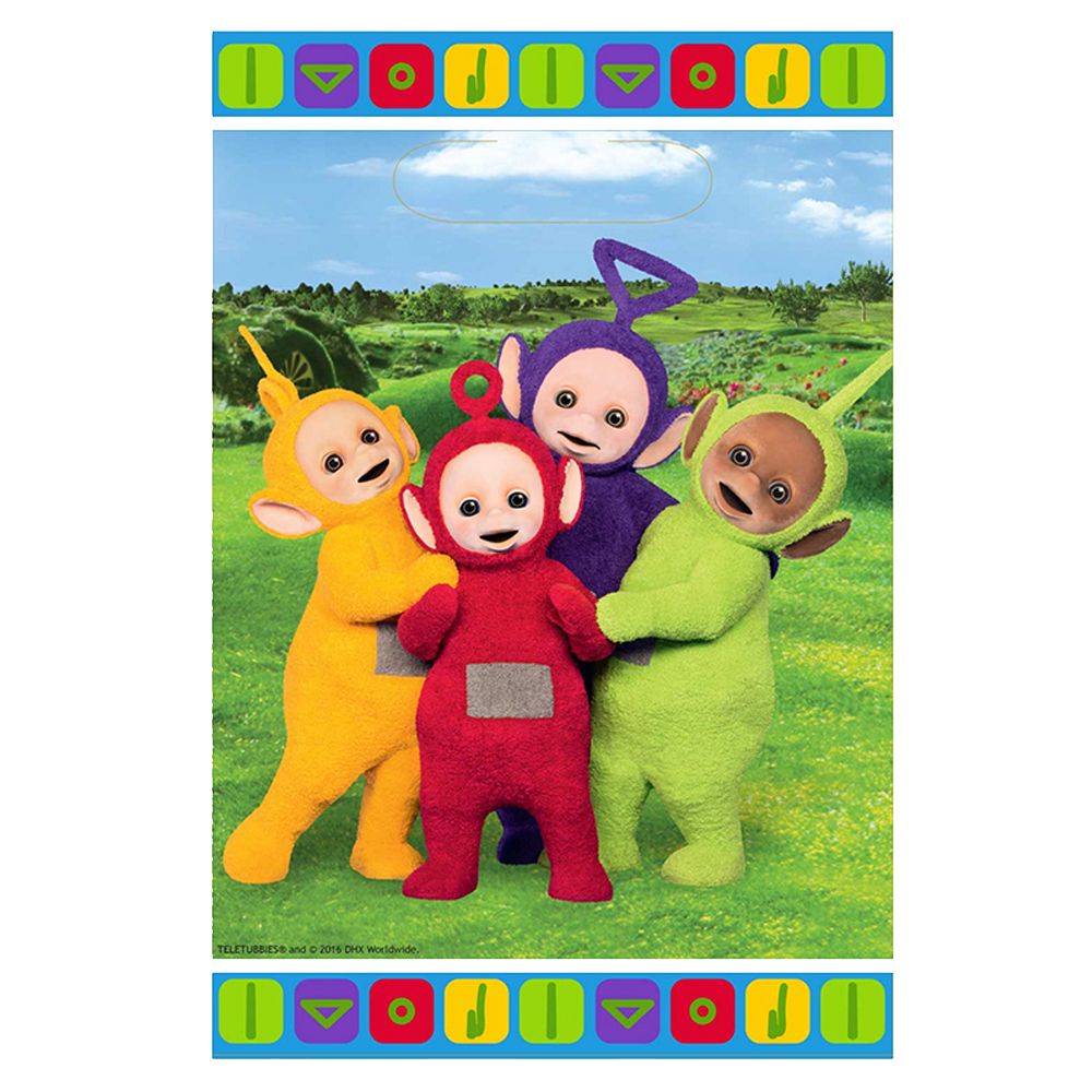 Amscan - Teletubbies Plastic Loot Bags 8pcs
