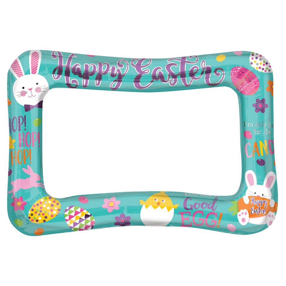 Easter Selfie Frame Foil Balloon