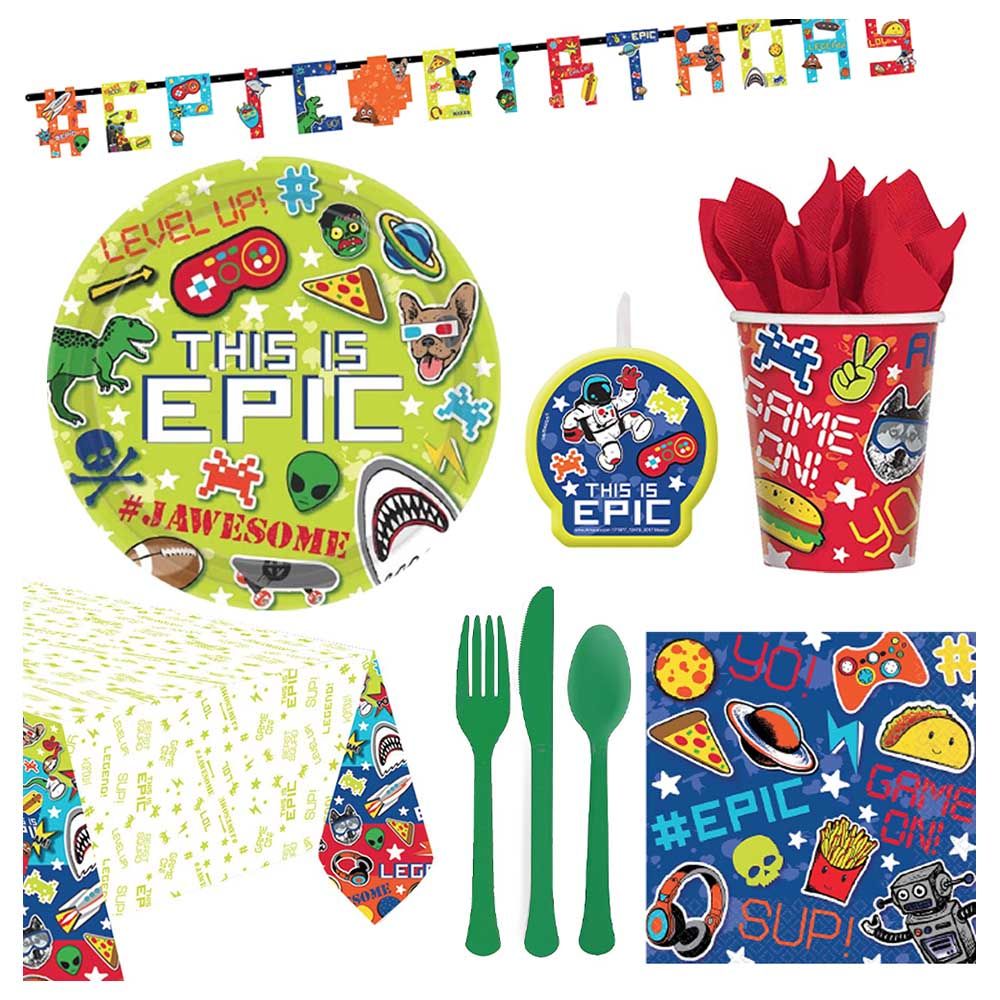 Party Center - Epic Tableware Supplies For 8 Guests