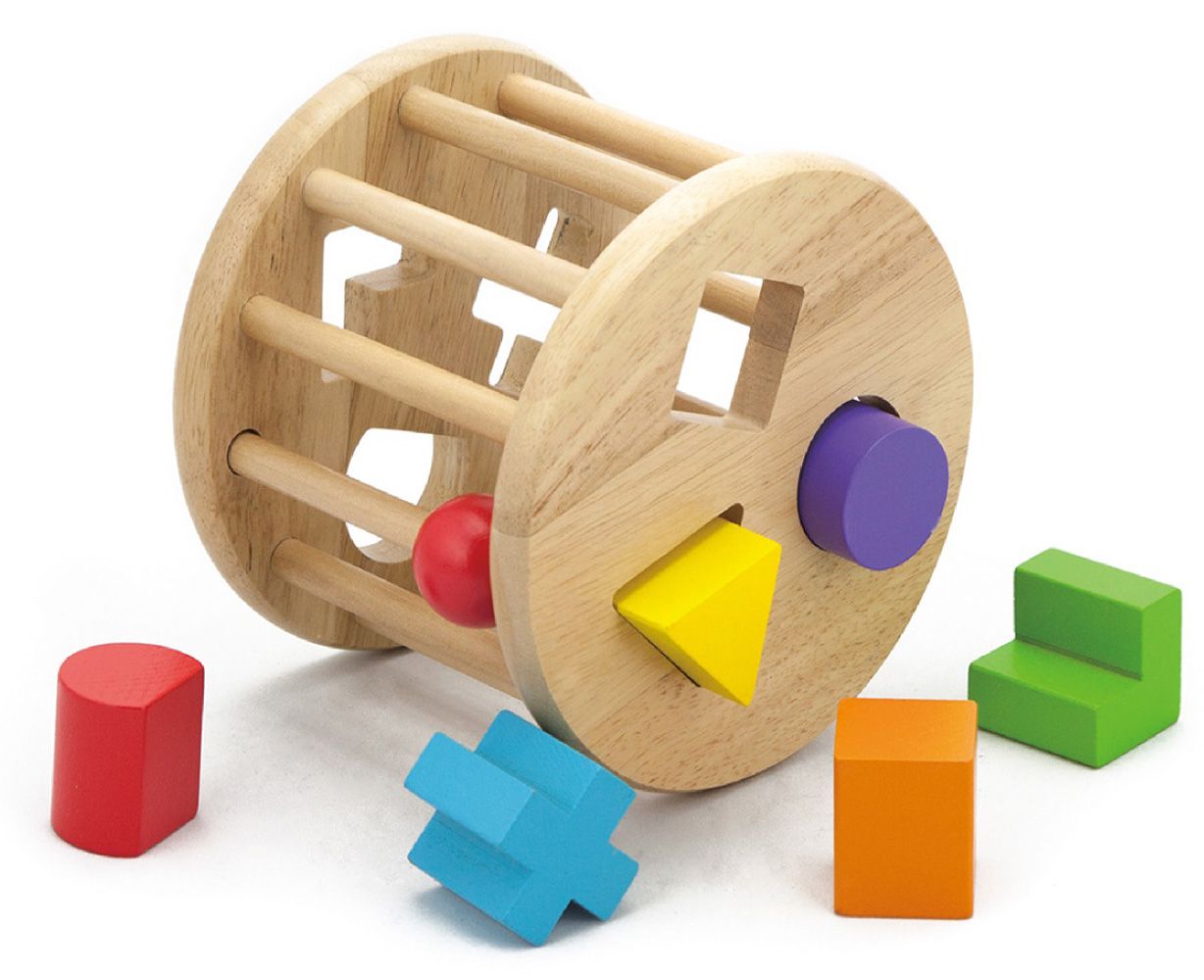 Viga - Shape Sorting Wheel Montessori Educational Toy