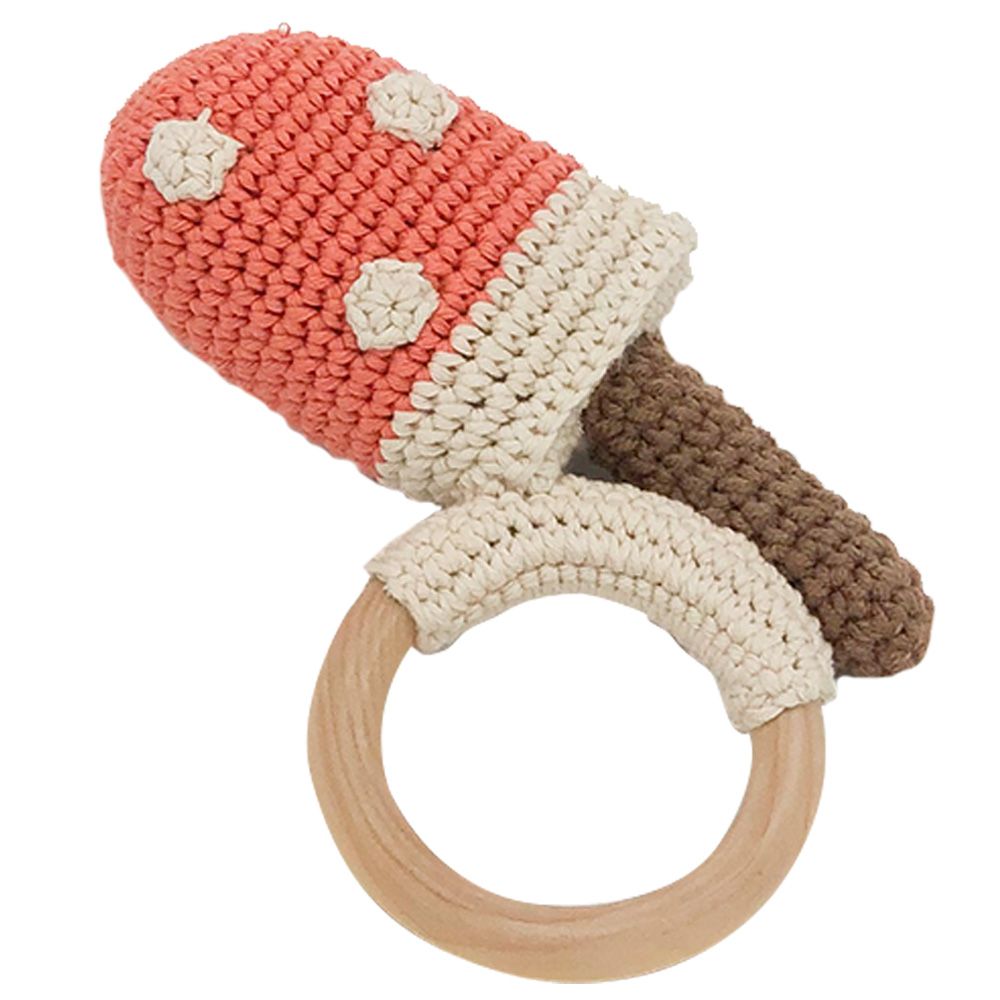 Boreas - Organic Pink - Cream Teething Toy