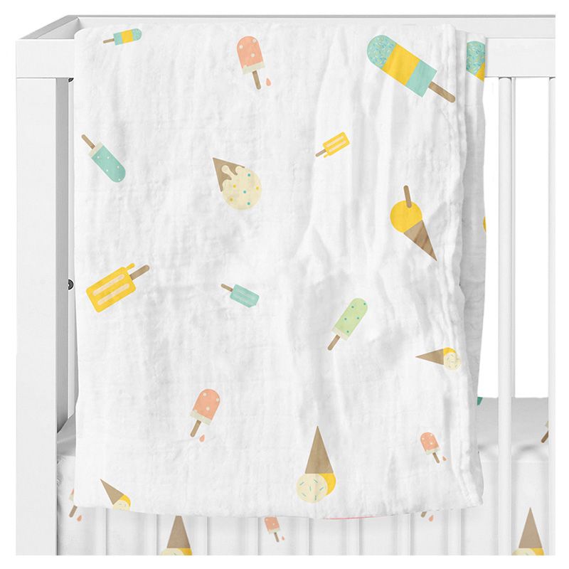 Boreas - Ice Cream Land 100% Organic Muslin & Burp Cloth Set