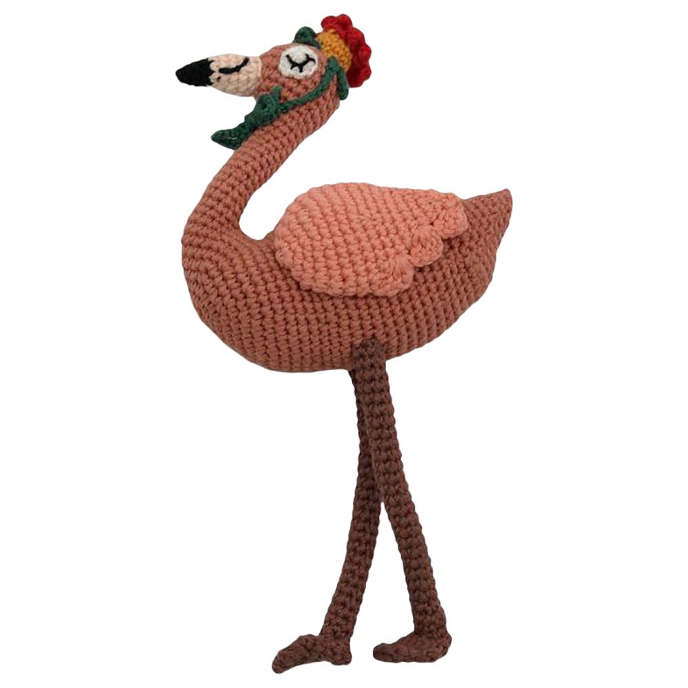 Boreas - Organic Flamingo Sleeping Toy - Brown