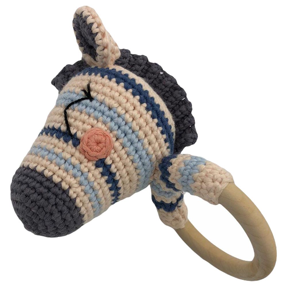 Boreas - Organic Zebra Teething Toy - Black