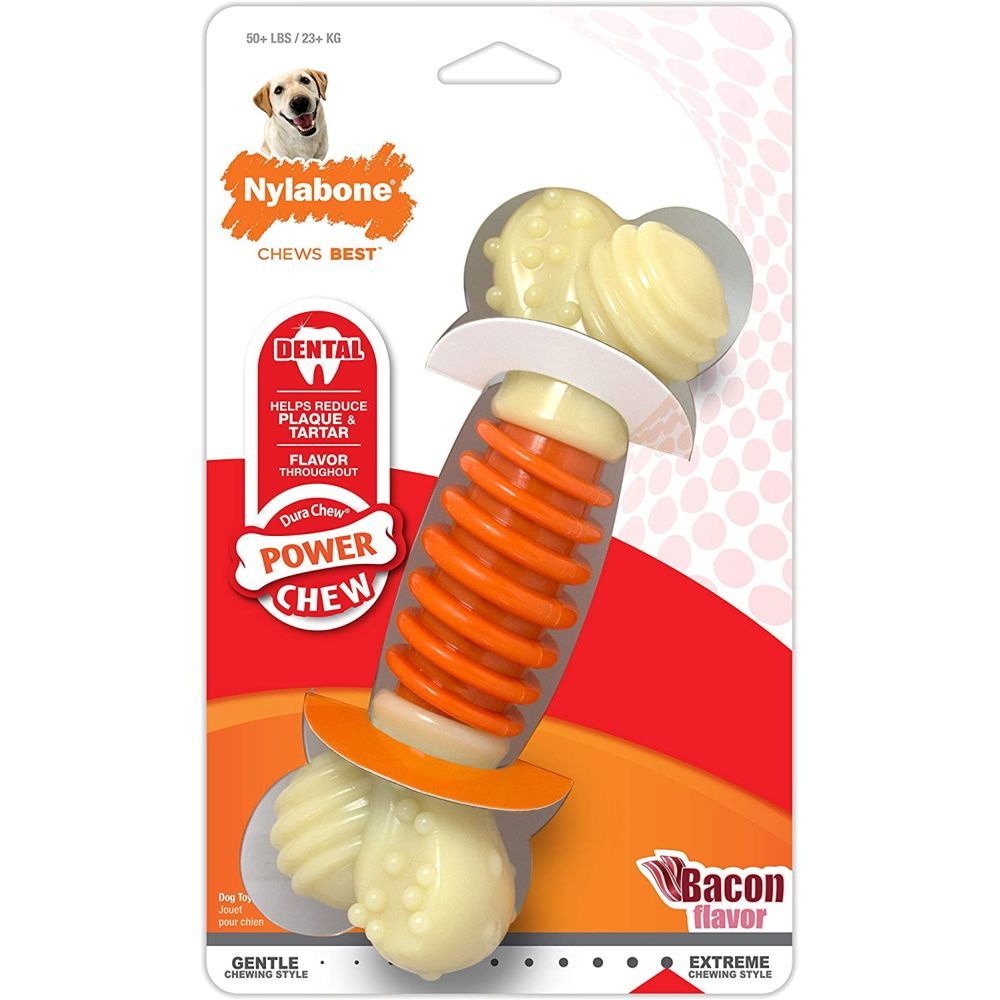 Nylabone -  DuraChew Dental PRO Action Chew Bacon Flavour Large
