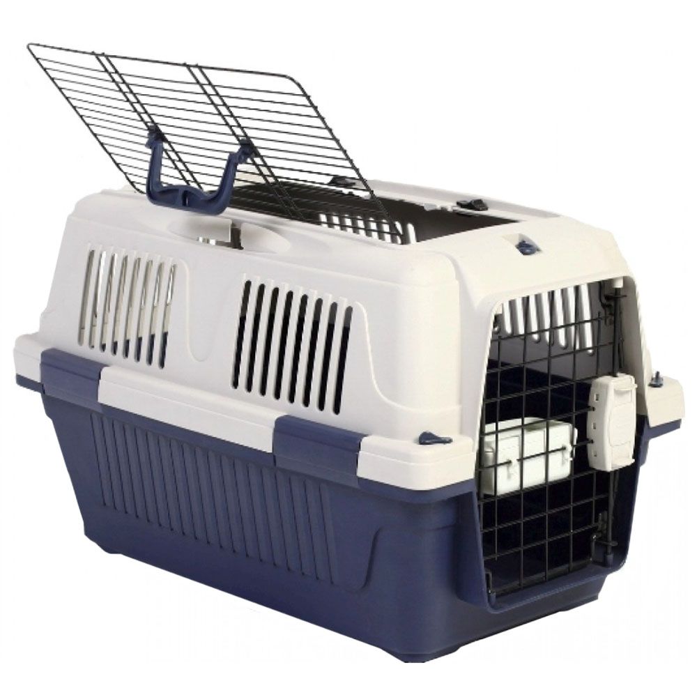 NutraPet - Dog & Cat Carrier Open Grill Top Dark Blue