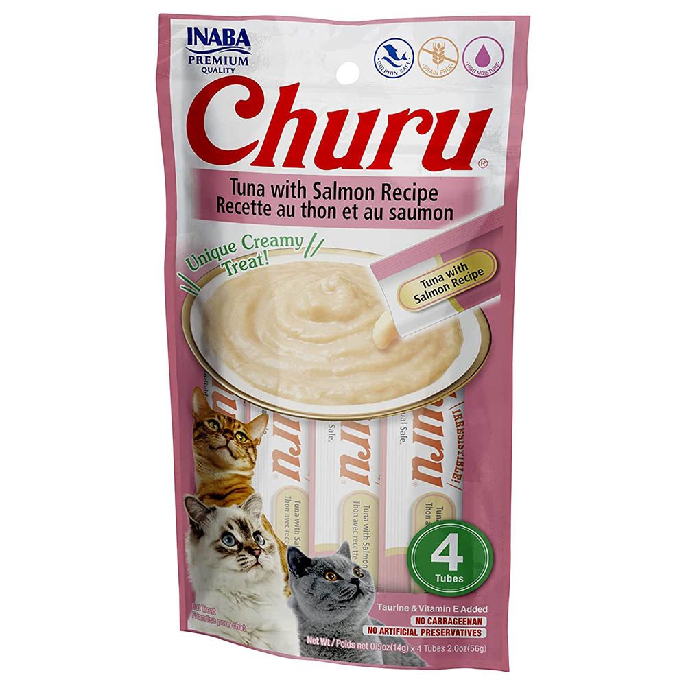 Inaba - Churu Chicken Wraps Tuna w/ Salmon Recipe for Cats - 30G - Pack Of 3