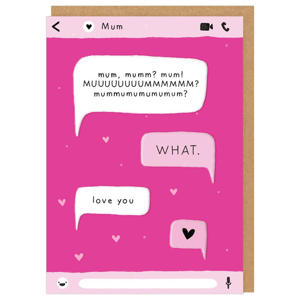 أوه دير - بطاقة تهنئة - Mum Mumm Mum