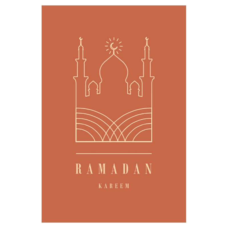 Pinak Ramadan Card - A6 Card - Orange