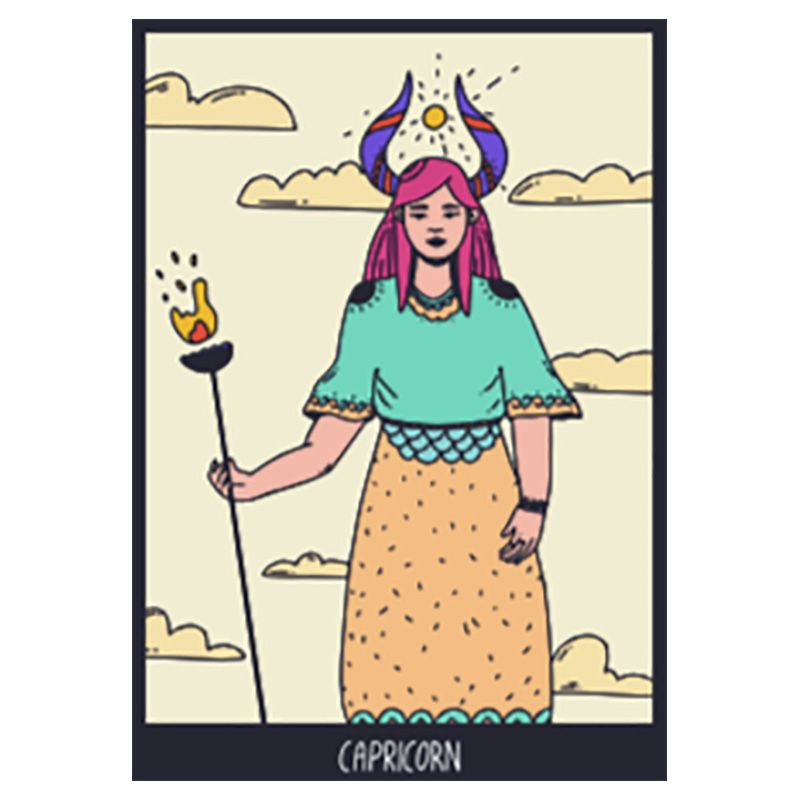 بيناك - بطاقة تهنئة A6 - Capricorn 